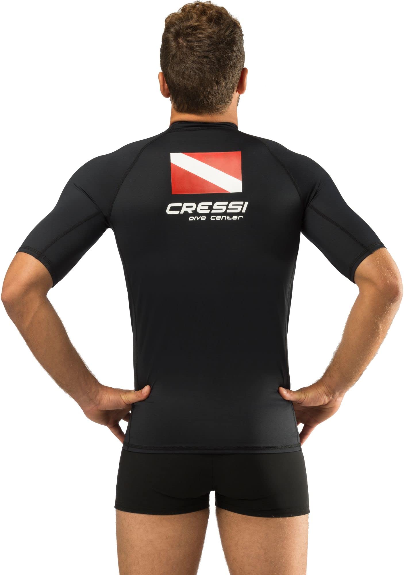 Cressi Men's Short Sleeve Rash Guard – UPF 50+ UV Sun Protection