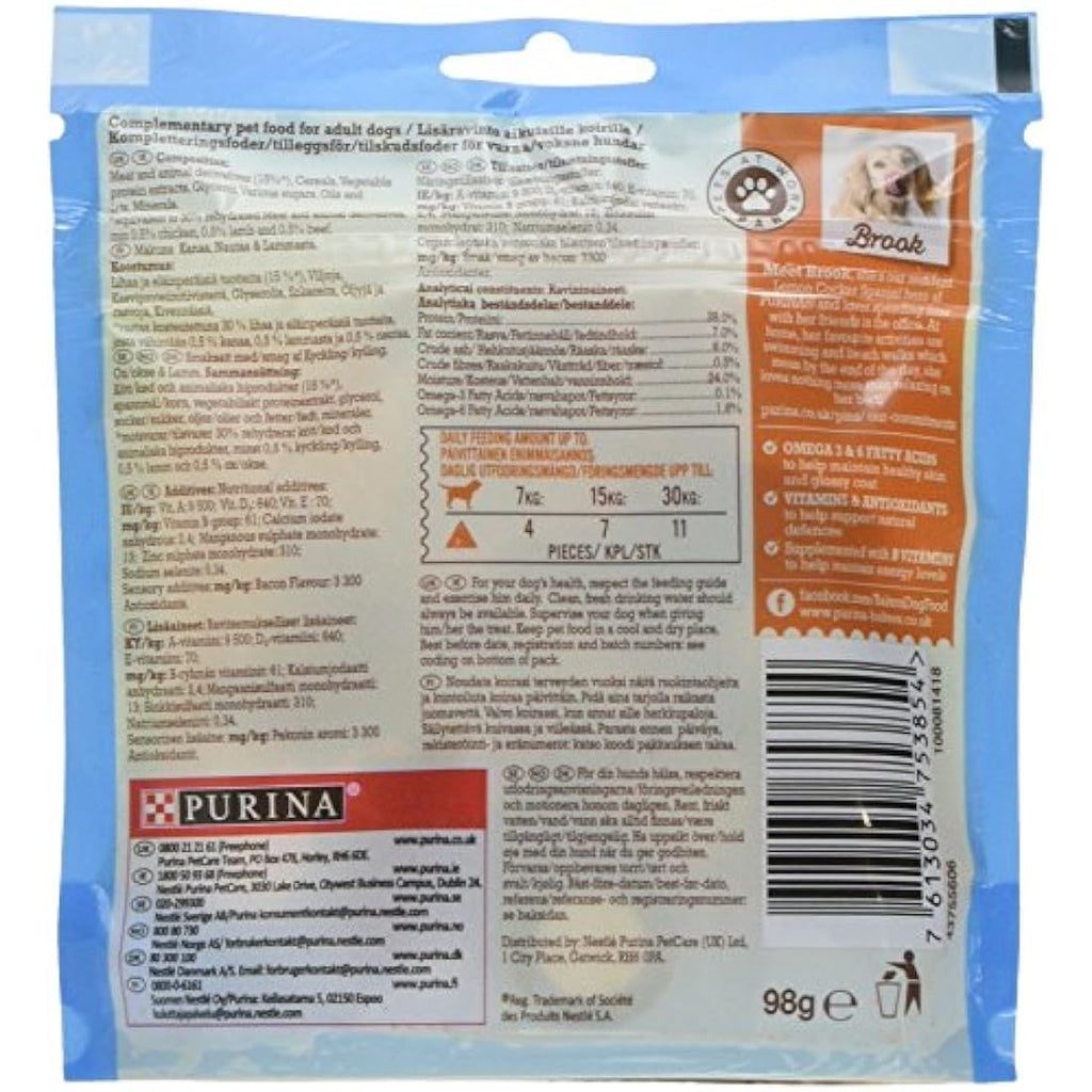 Bakers Allsorts Dog Treats – Chicken, Beef & Lamb Joint Chews (6x98g)