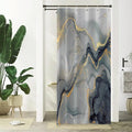 Xiaoterna 90x180cm Marble Shower Curtain Black Grey Gold Dots Waterproof Polyester Bathroom Curtain Luxury Modern Aesthetic Artistic Machine Washable - image 1