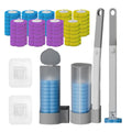 Jolof Store Disposable Toilet Brush 2-Pack with 54 Sponge Refill Heads
