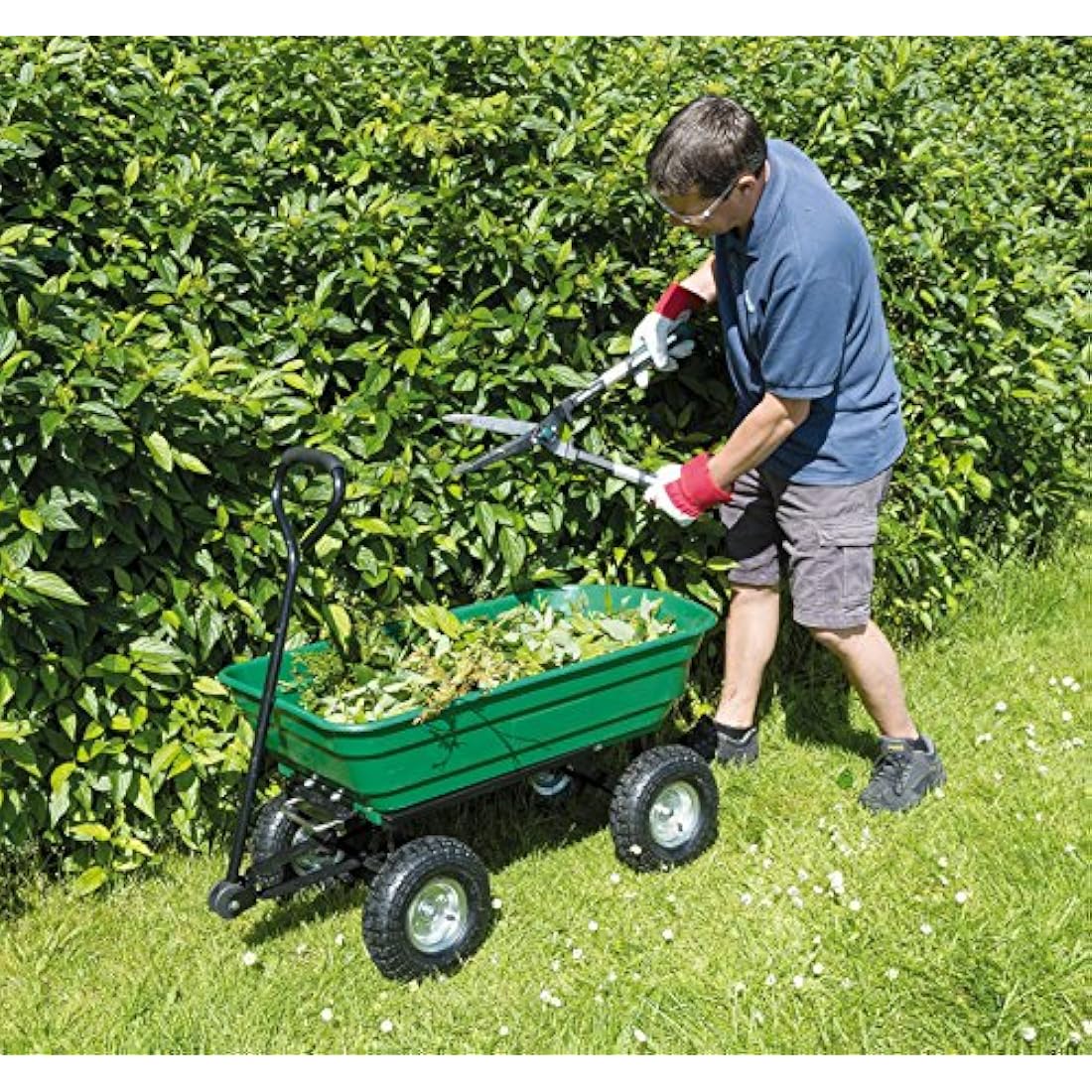 Draper Heavy Duty Garden Tipper Cart | 200kg Capacity Steel Trolley