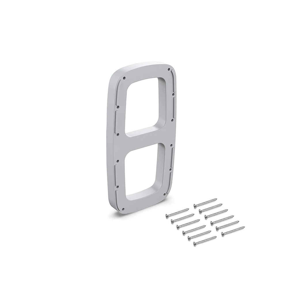 Emuca - Lateral assembly supplement for pull down hanging rail, Side supplement for pull down wardrobe rail lift, grey plastic, Set of 2 - image 1