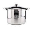 Steelex Stainless Steel Induction Stock Pot with Lid | Mirror Polished Finish