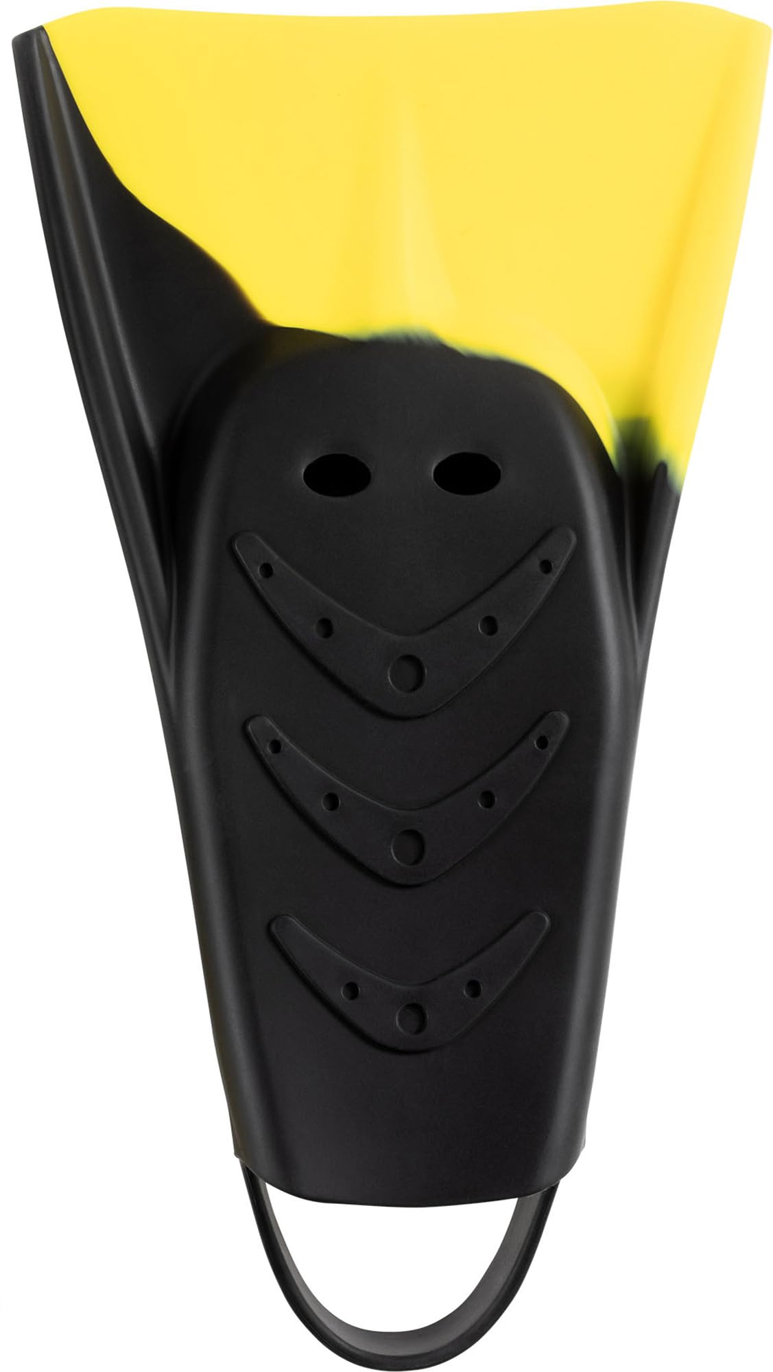 Cressi Pura Adult Swim Fins – Flexible Silicone Training Fins, Black/Yellow