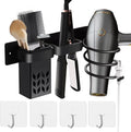 CHAMSUREUK Hair Dryer & Straightener Holder | Wall Mounted Aluminum Organizer