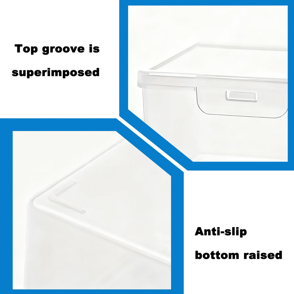 4PCS Transparent Cotton Swab Holder for Travel, Portable Refillable Plastic Storage Box with Lid - Dustproof Dispenser for Cotton Buds, Toothpicks - image 5