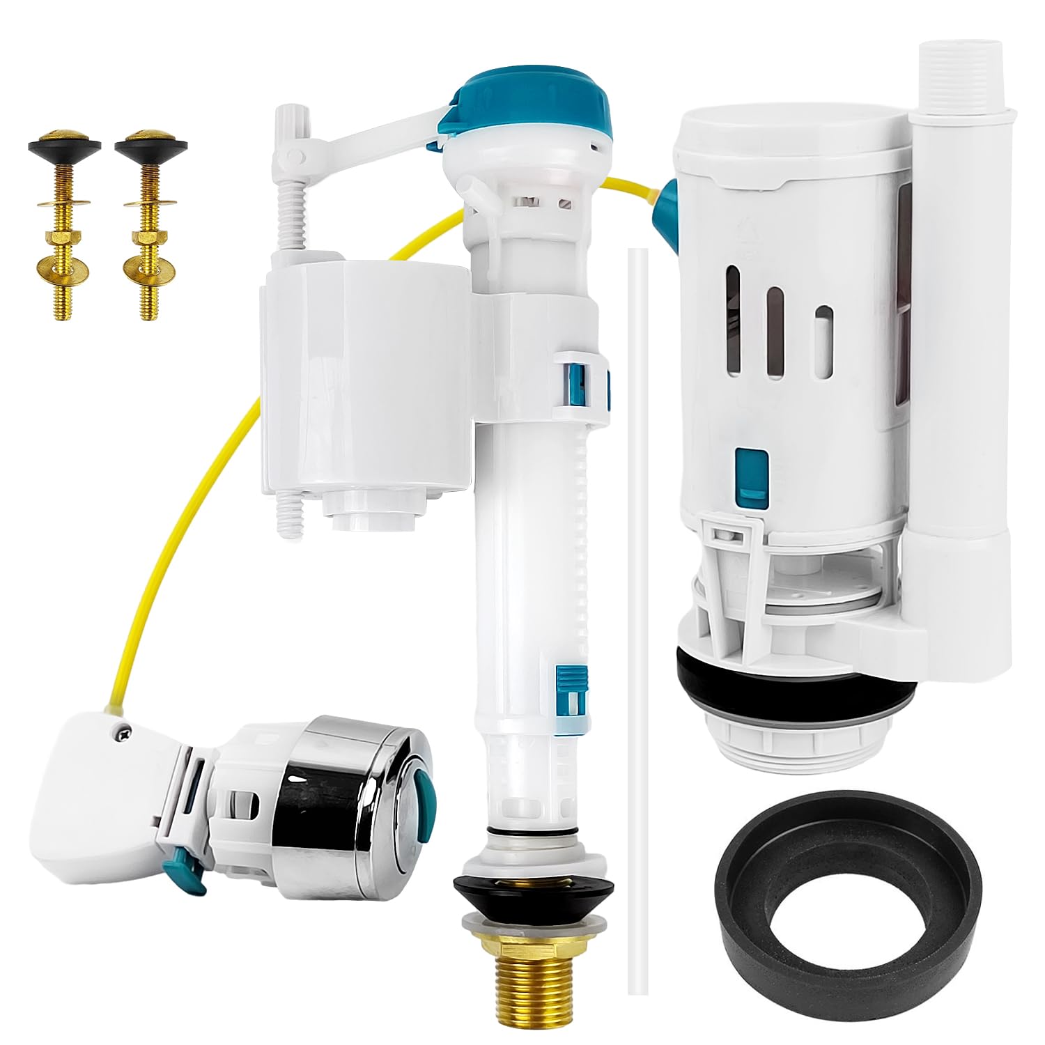 Dual Flush Toilet Repair Kit – Adjustable Cistern Valve Set