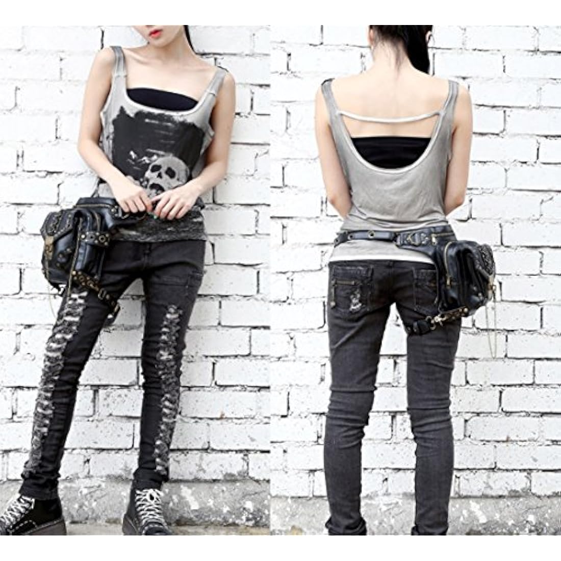 FiveloveTwo Tactical Drop Leg Bag | Steampunk Waist Pack & Messenger
