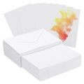 PATIKIL 50 Sets Cotton Watercolor Cards with Envelopes, 300GSM 4x6"