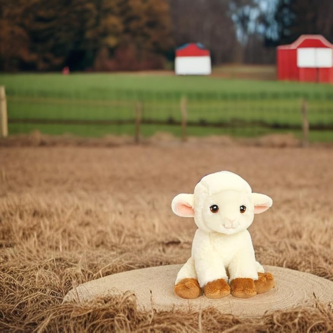 Deluxe Paws Sheep Recycled Eco Plush Toy – Sustainable Soft Toddler Toy