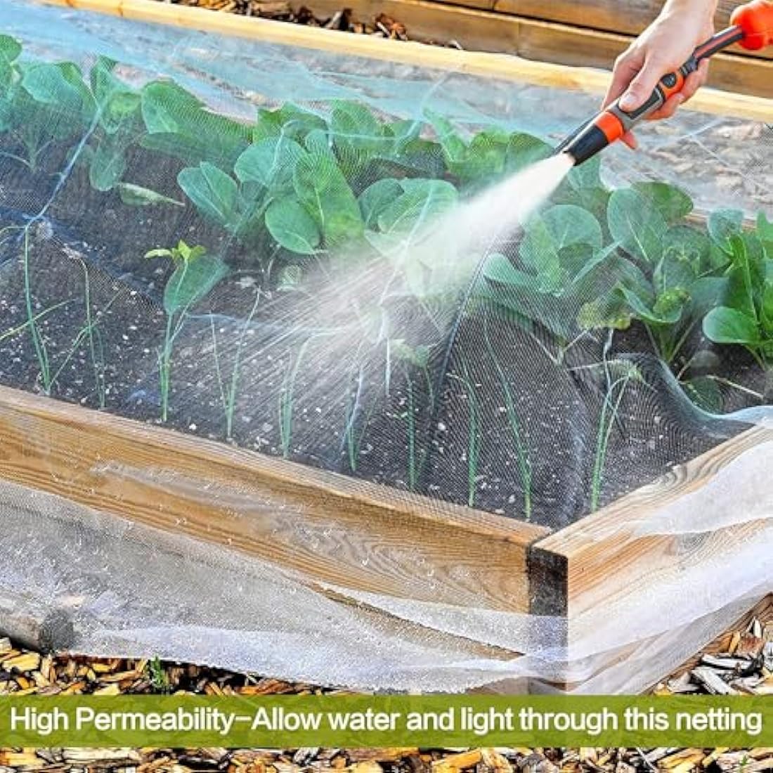 Jolof Store Fine Mesh Garden Insect Netting – UV-Resistant (3 x 15m)