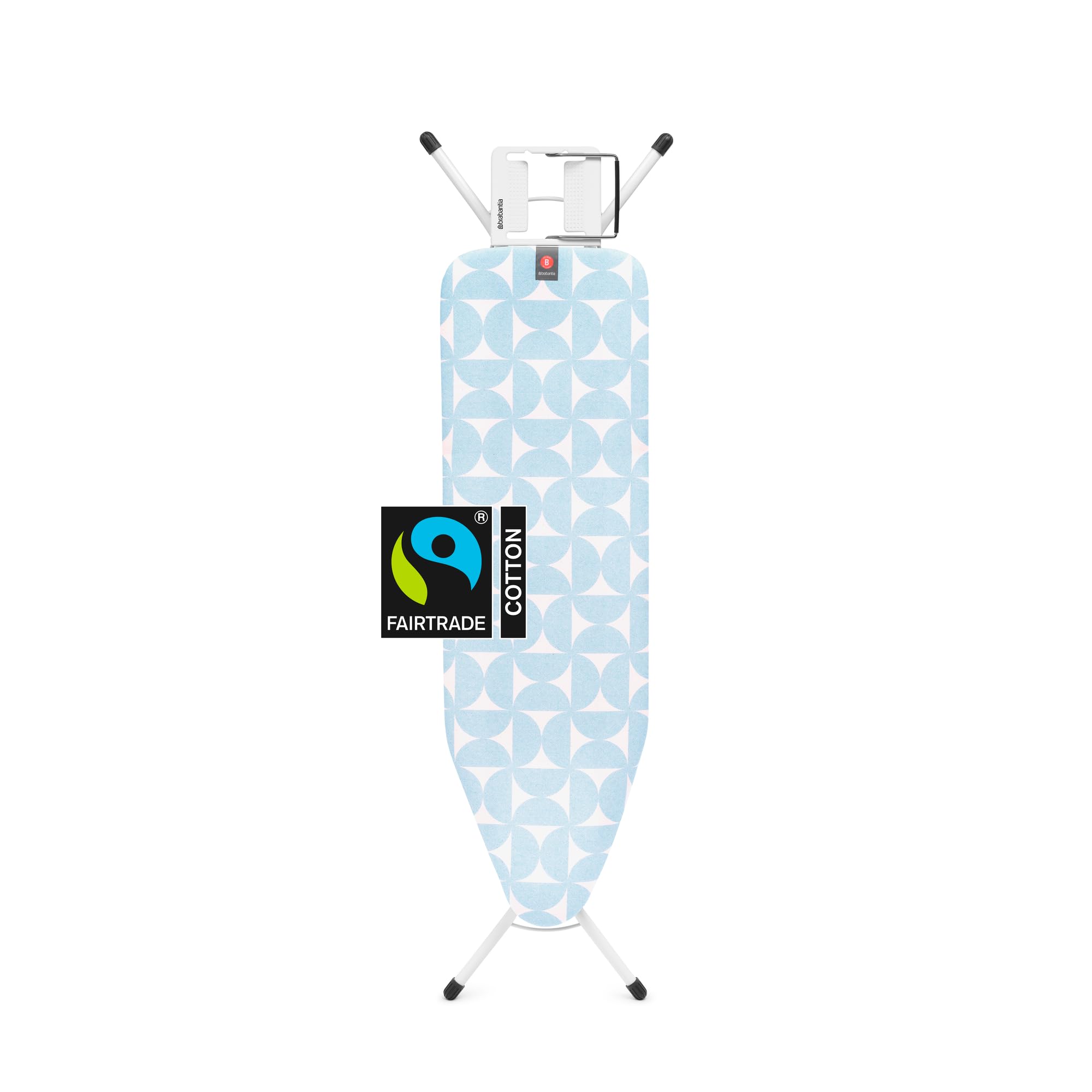 Brabantia Ironing Board B – Foldable Cotton Cover with Steam Iron Rest