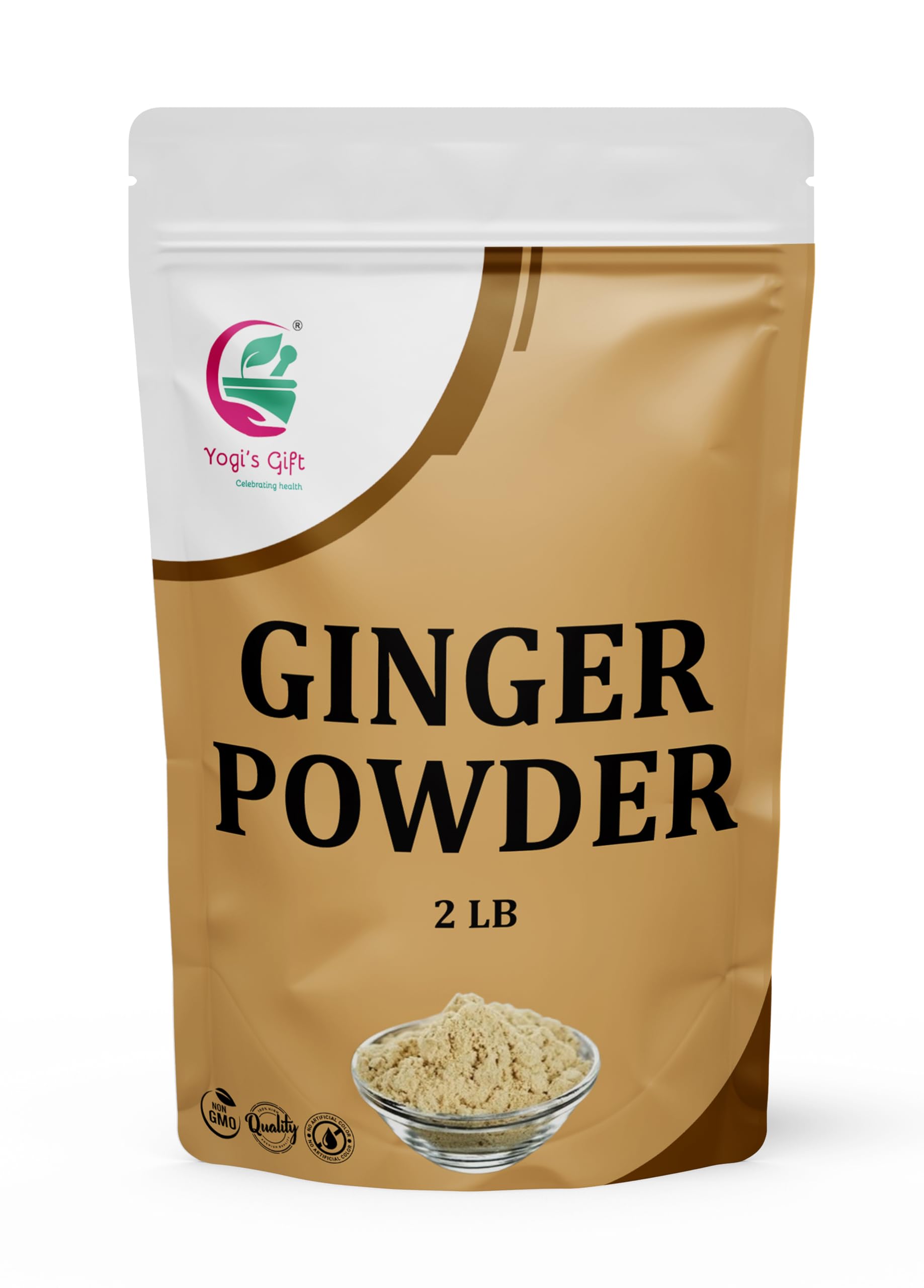 Yogi’s Gift Pure Ginger Powder – 908g (2 LB) for Baking and Tea