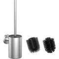 WAVEWO Stainless Steel Toilet Brush Set | Silicone & PP Dual Heads