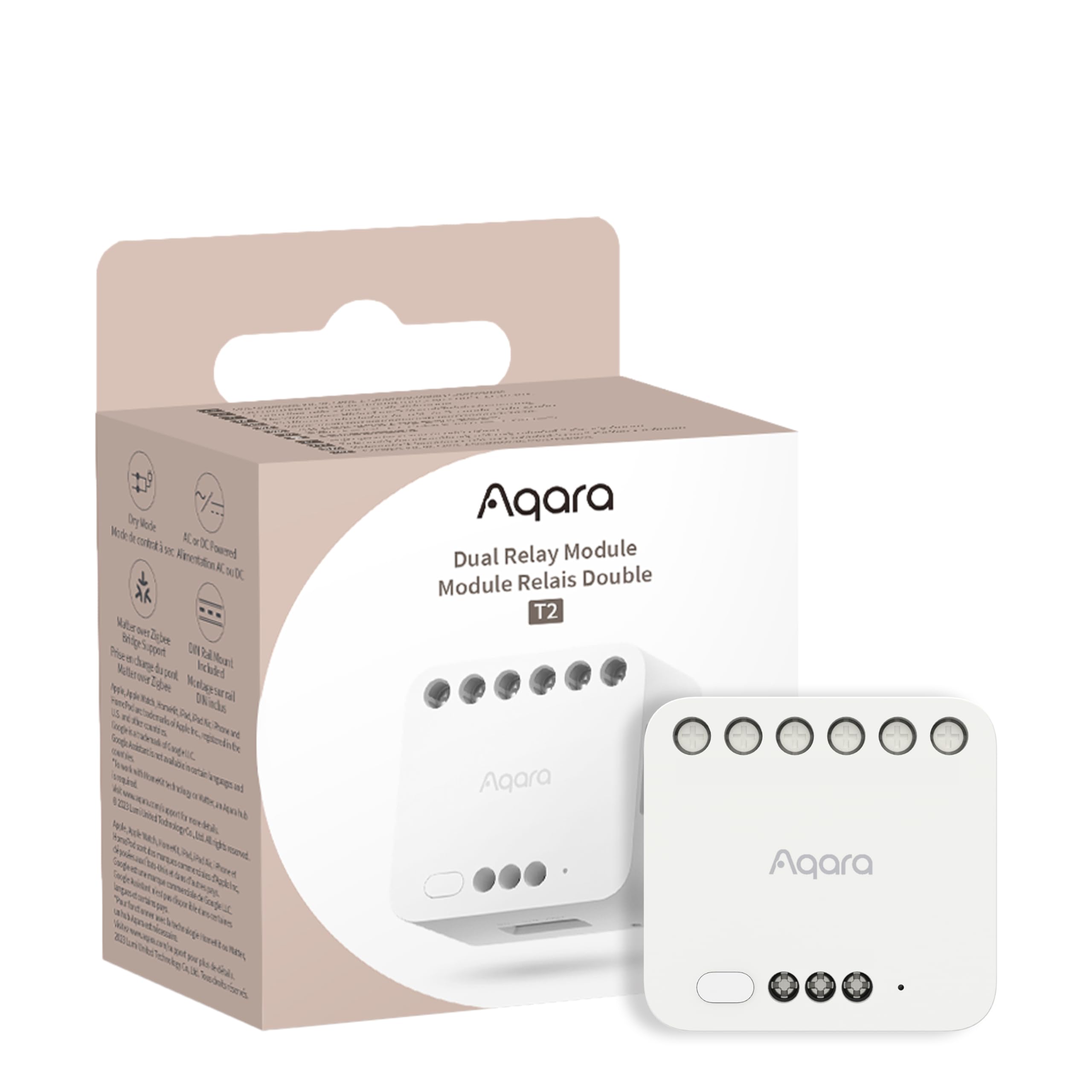 Aqara Dual Relay Module T2 | Matter Support Zigbee Smart Switch