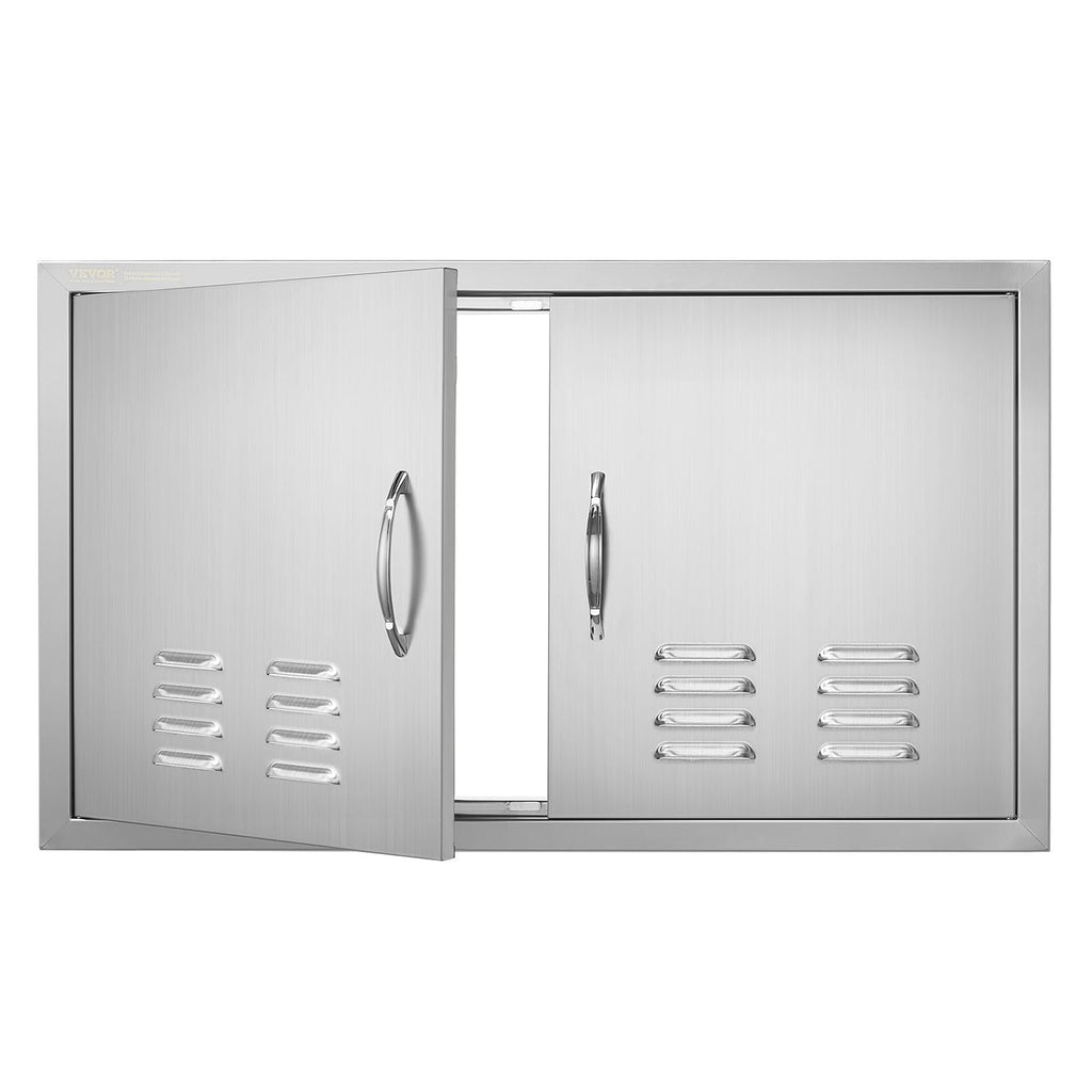 VEVOR 36x21" BBQ Access Door – Stainless Steel Double Outdoor Kitchen Door