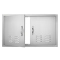 VEVOR 36x21" BBQ Access Door – Stainless Steel Double Outdoor Kitchen Door