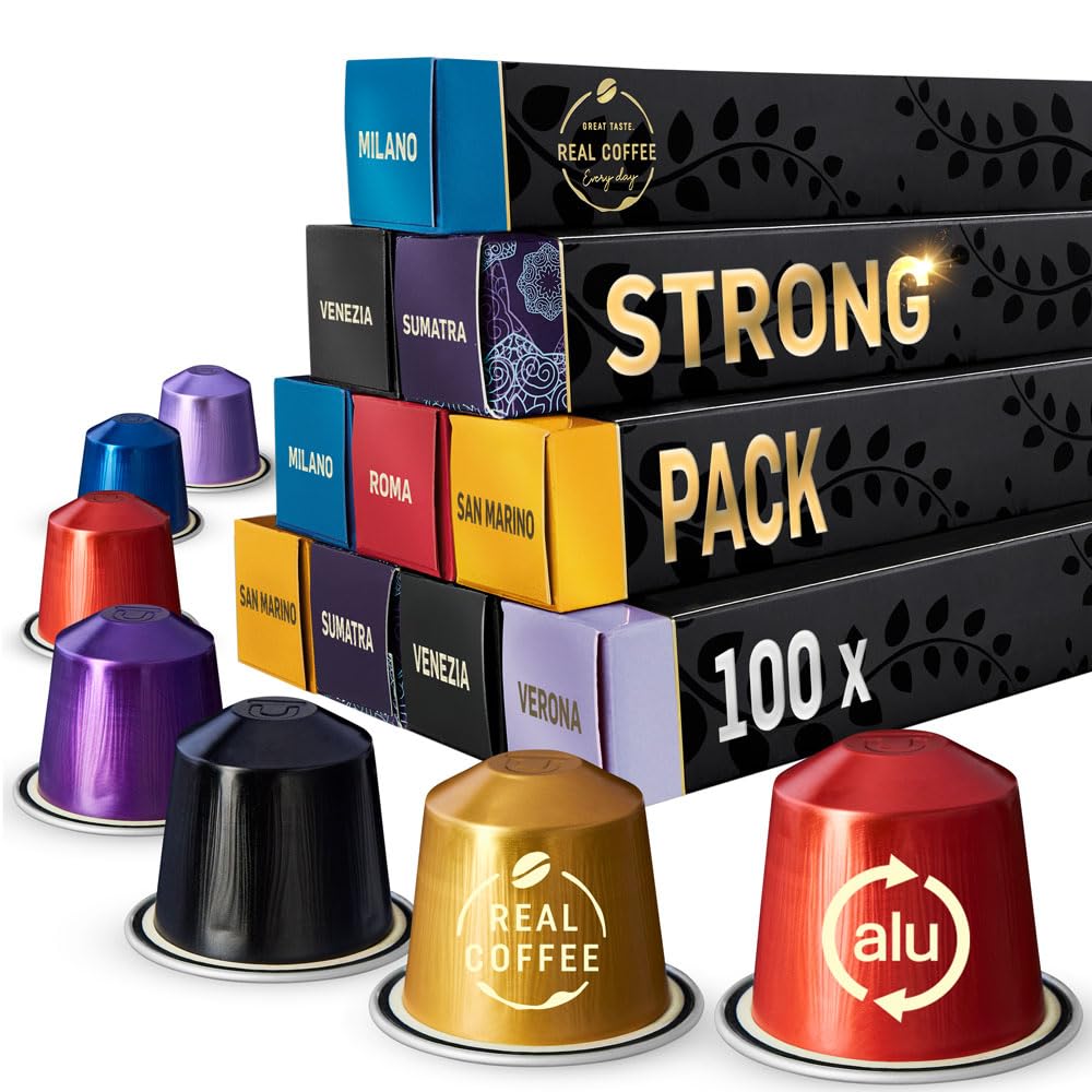 Strong Coffee Variety Pack – 100 Nespresso Compatible Pods