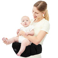 Bebamour 3-in-1 Baby Carrier with Hip Seat for Newborn to Toddler – Black