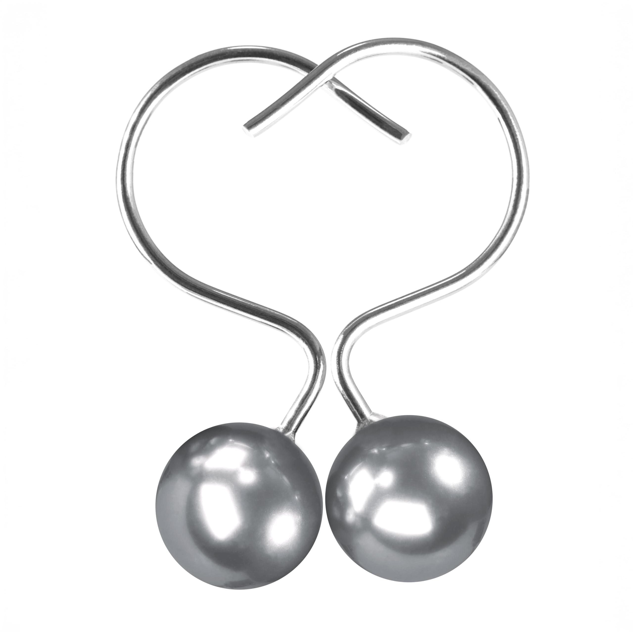 Pearl Shower Curtain Hooks – Rustproof Stainless Steel Rings