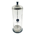 Gabri Glass Disinfectant Jar with Removable Stainless Steel Basket
