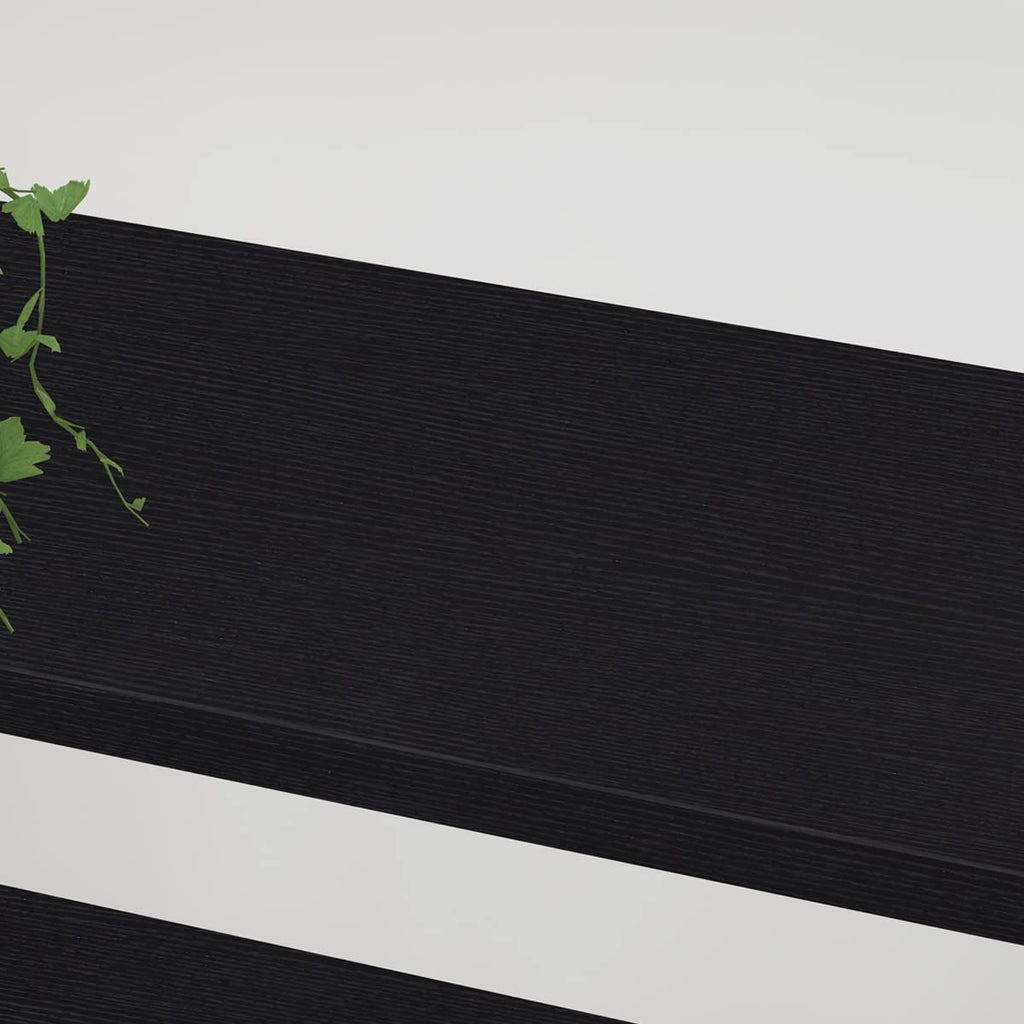 HSH 5 Tier BookShelf Farmhouse Storage Bookcases Modern Shelf Black Oak