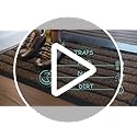 ubdyo Indoor Door Mat – Non-Slip Dirt Trapping Entryway Rug, Bright Brown