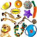 Dog Rope Toys - 10 Pack Puppy Teething and Tug of War Set