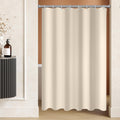 Lerores Beige Shower Curtain | 90x180cm Anti-Mold Polyester Fabric