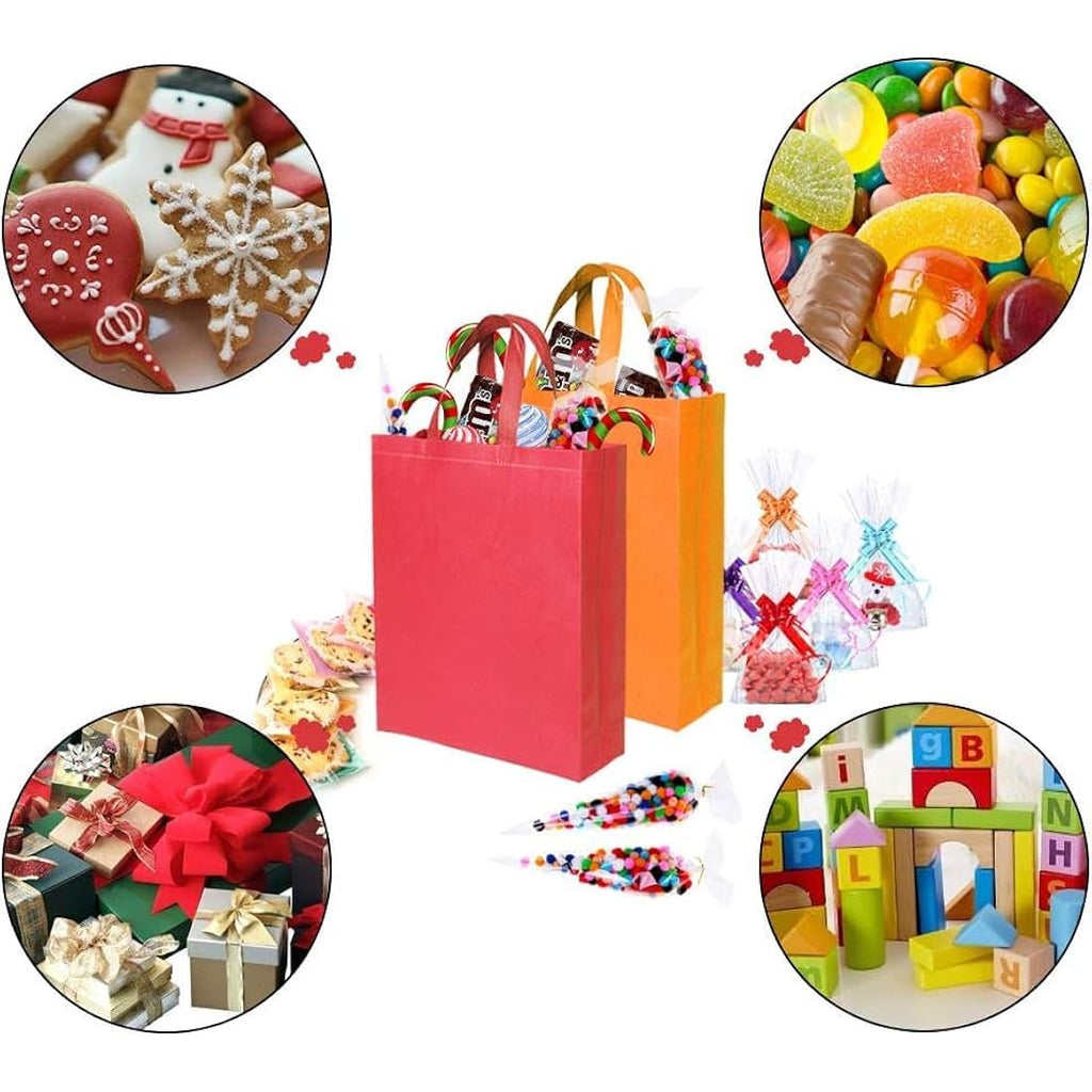 BOENFU 30 Pcs Non-Woven Party Bags with Handles - Reusable Gift Totes
