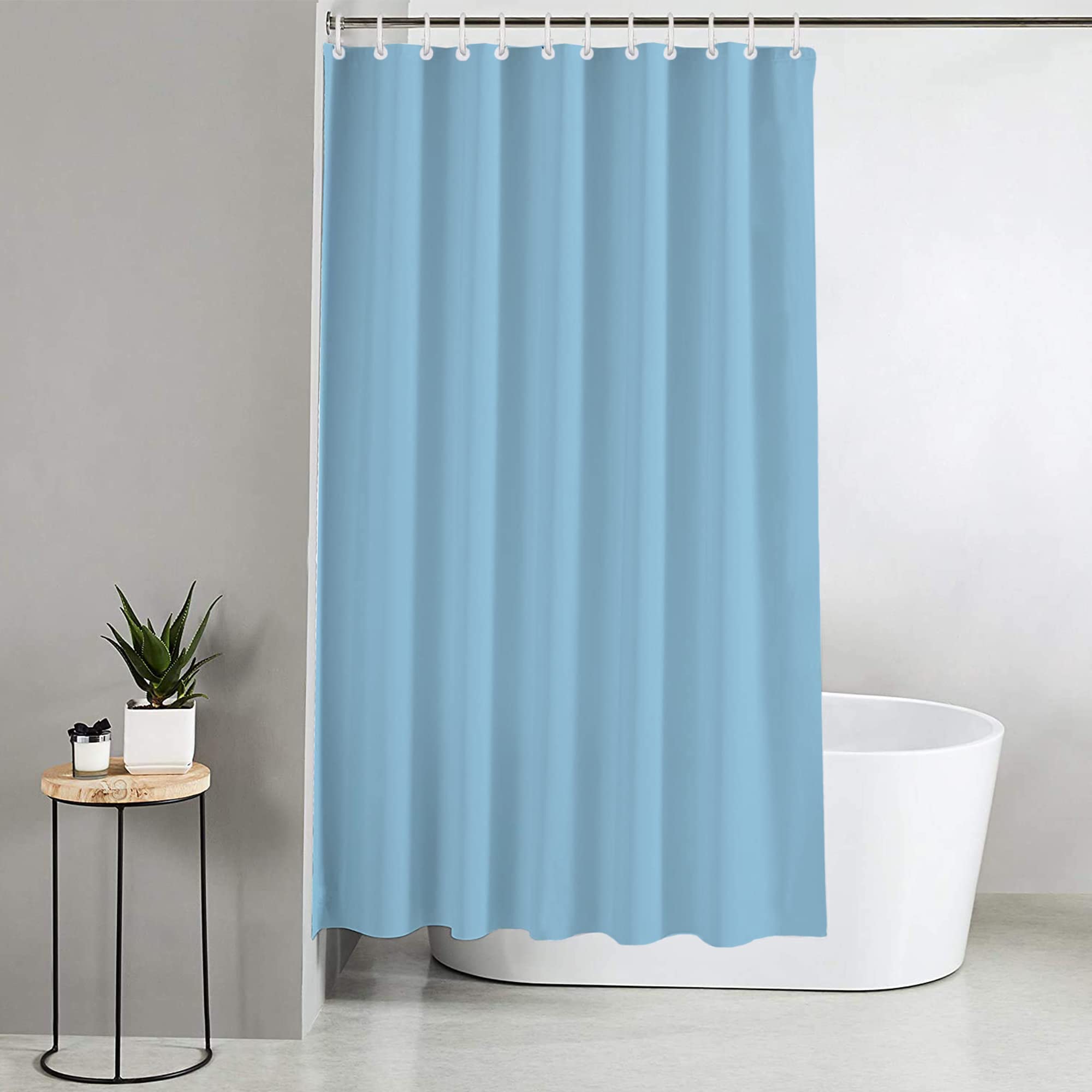 Blue Canyon Polyester Shower Curtain – Anti-Bacterial & Weighted Hem