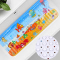 Dazhtu Kids Non-Slip Bath Mat – Extra Long Anti-Mold Undersea World Cartoon