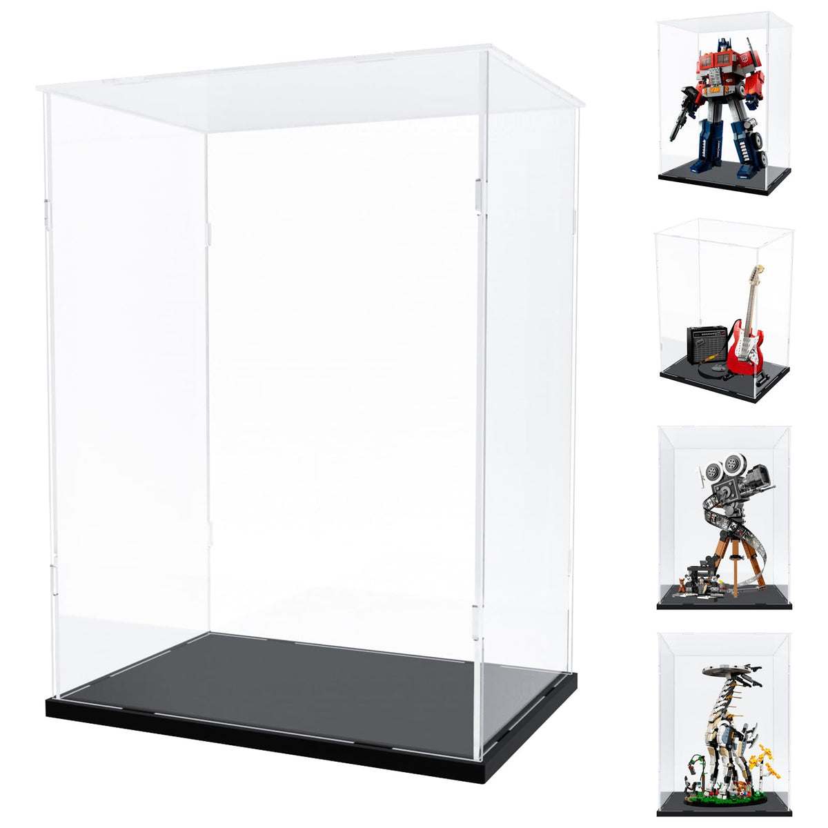 Nynelly Acrylic Display Case for Lego Optimus Prime 10302 for Lego C3PO 75398 Models Figures - Assemble Dustproof Thickened Clear Display Box Cabinet - image 1