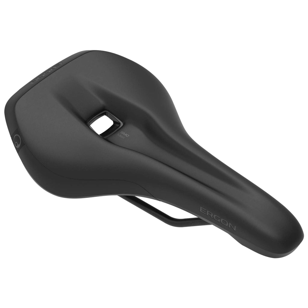 Ergon SMC Men's Mountain Bike Saddle – Orthopaedic Padding, Black, M/L