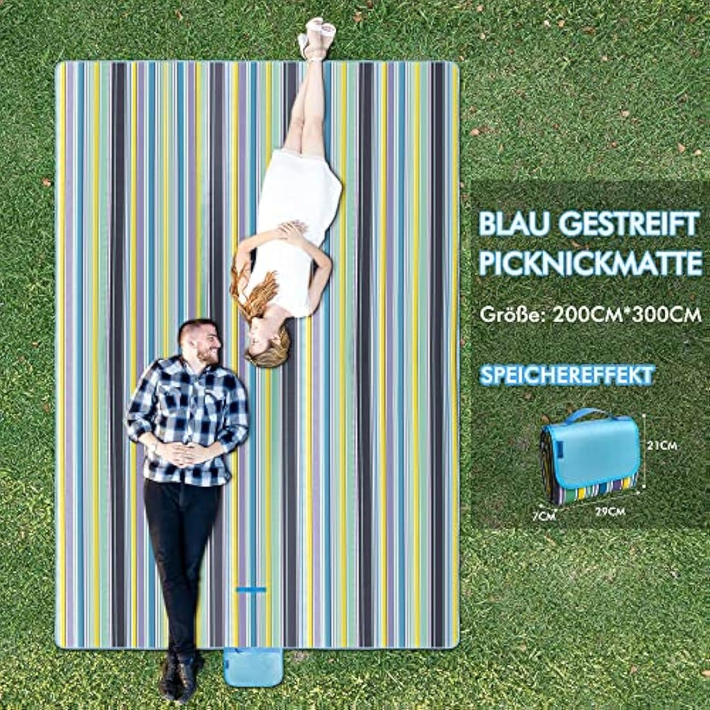 XXL Picnic Blanket – 300x200cm Waterproof Beach Mat