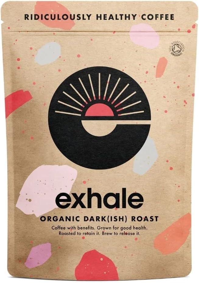 Exhale Organic Ground Coffee – Dark Roast Mycotoxin Free Arabica 450g