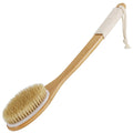 SAUNNIHEN Back Scrubber | Long Handle Natural Bristle Body Brush