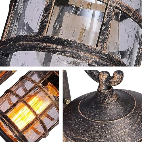 Jolof Store Outdoor Wall Lantern – Waterproof Aluminum & Glass Light