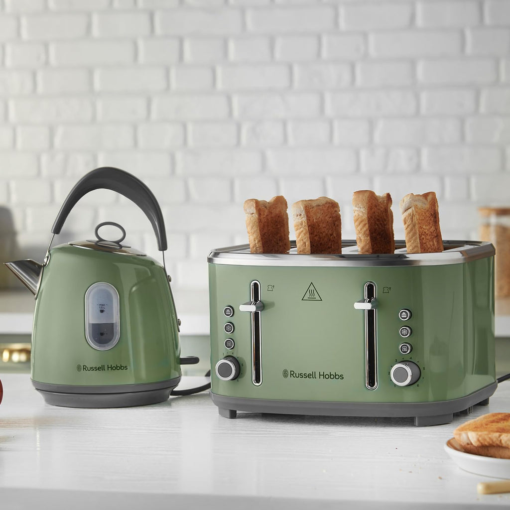 Russell Hobbs Stylevia 4-Slice Toaster – Mocha Stainless Steel