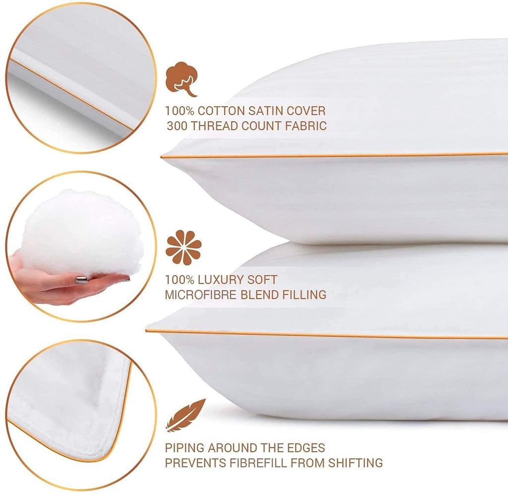 5 Stars United Queen Bed Pillows 2-Pack | Cotton Down Alternative