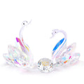 Crystal Swan 60th Anniversary Gift | Glass Figurine Set