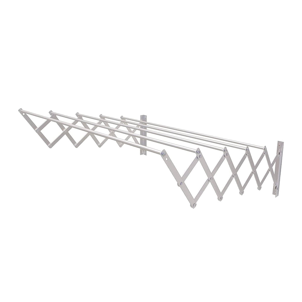 Amig Wall Mounted Clothes Airer – 140cm Extendable Aluminium Drying Rack