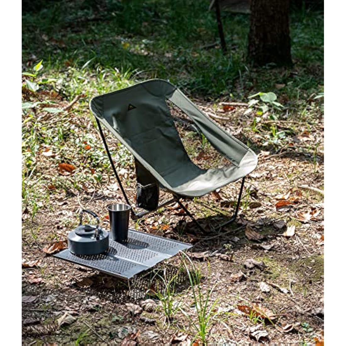 iClimb Ultralight Low Camping Chair | Compact Folding Aluminum - Green