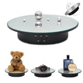 zalati Rotating Display Stand Motor-driven Turntable 360° Electric Show Pedestals with Mirror Coating for Action Figures, Photography