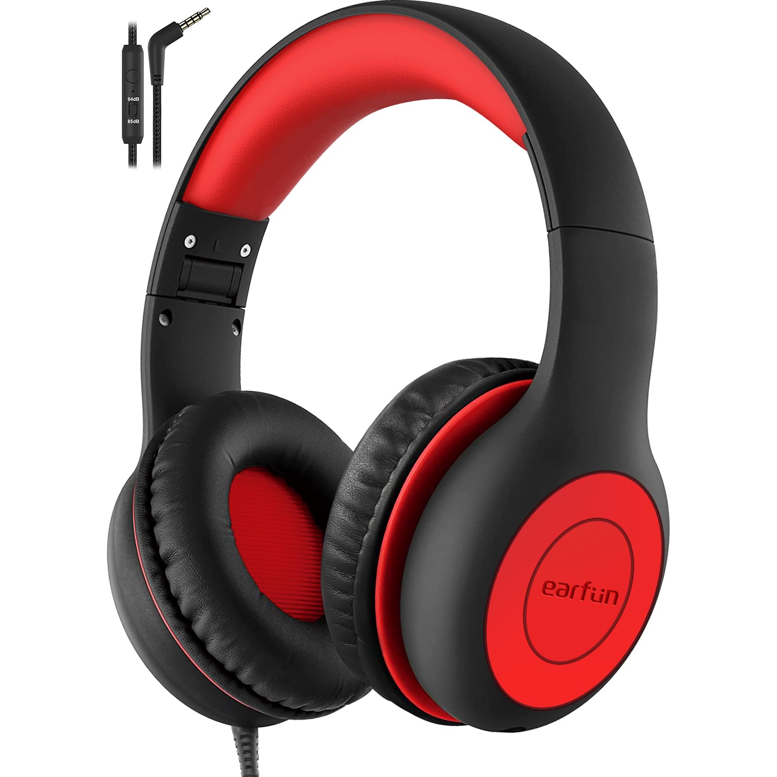 EarFun Kids Headphones – Foldable Wired Headset with Volume Limiter