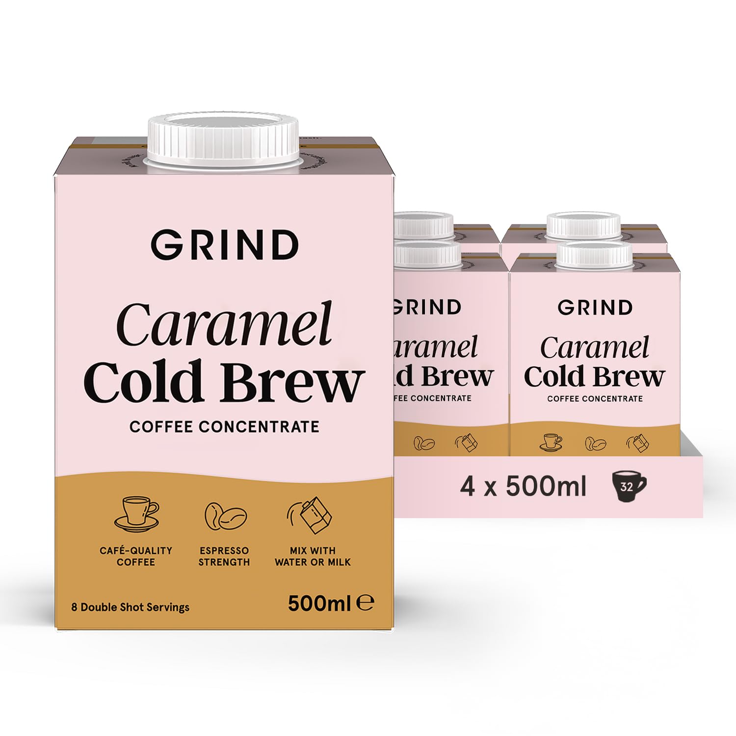 Grind Espresso Cold Brew Coffee Concentrate – 4 Pack Arabica Blend