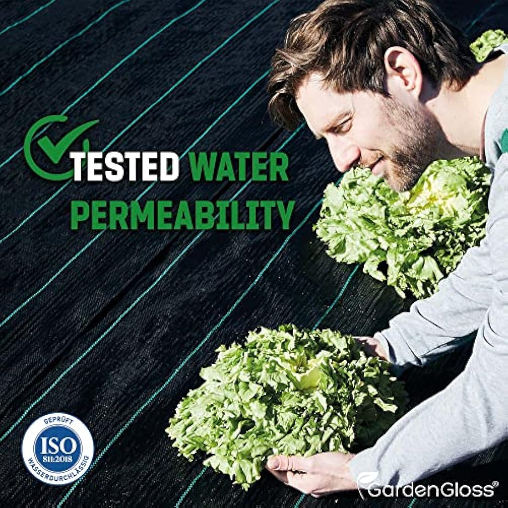 GardenGloss 100gsm Weed Control Membrane – 30m2 UV Stable Fabric