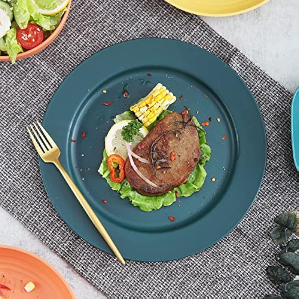 Kyraton 20-Piece Plastic Dinnerware Set | Unbreakable Camping Dishes for 4