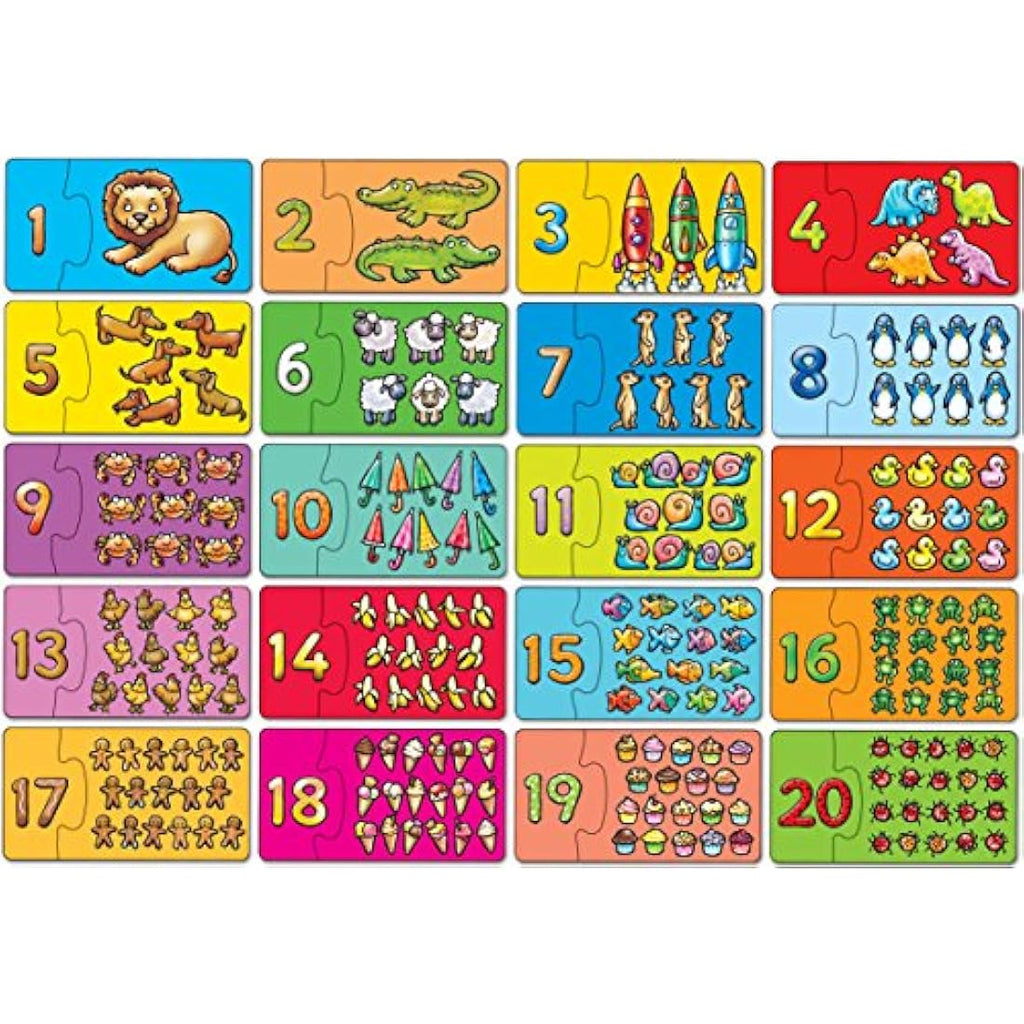 Orchard Toys Match and Count Jigsaws – Educational Number Puzzles for Ages 3+