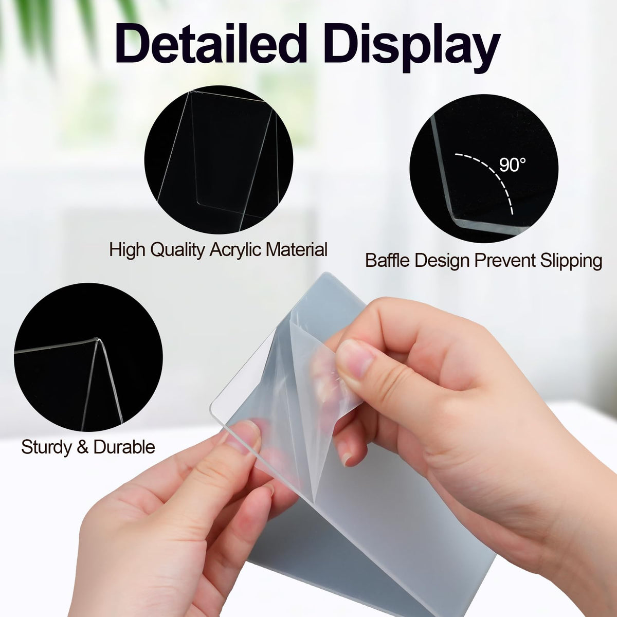10 PCS Acrylic Book Display Stands, Clear Book Stand Holder - image 3
